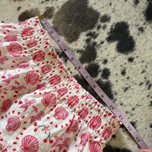 HILL HOUSE Home Paz Mini Skirt‎ mermaid seashell Cherry Print Size Small thumbnail 9