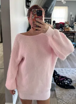 Soft Pink Women's Sweater Dress thumbnail 1