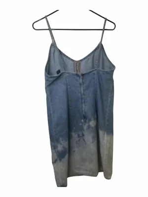 American Eagle Outfitters Blue Denim Slip Dress with 'Love' Detail thumbnail 2