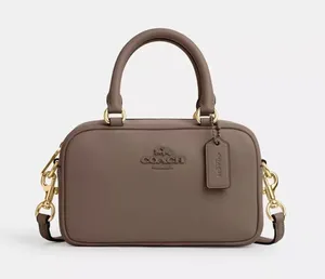 Coach Brown Leather Satchel crossbody bag thumbnail 1