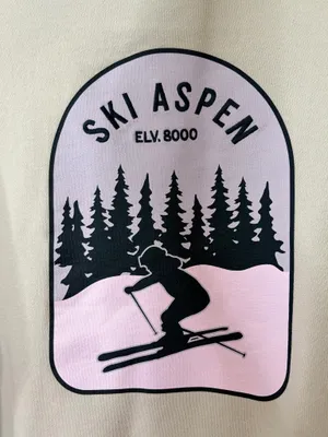 PINK Victoria’s Secret Ski Aspen Hoodie Mint Green Graphic Pullover Fleece M thumbnail 6
