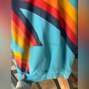 Aldi supermarket merch rainbow hoodie sweatshirt Aviatornation av thumbnail 6