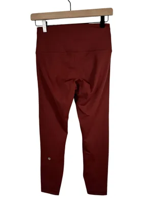 Lululemon Wunder Train High-Rise Tight 25” Mulled Wine Everlux Leggings Size‎ 8 thumbnail 4
