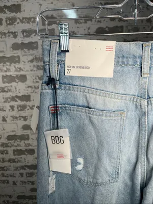 BDG urban outfitters | women nwt denim high rise extreme baggy jeans thumbnail 2
