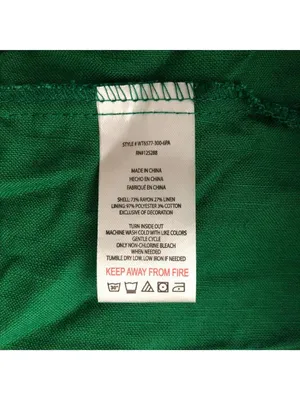 Jason Wu Maxi Dress FLAW-TEAR Linen Blend Tiered Ruffle Sleeveless Green XS thumbnail 4