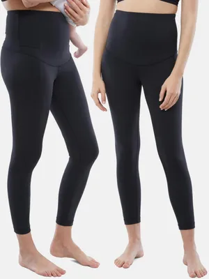 GAP Black Maternity High-Waist Leggings thumbnail 2