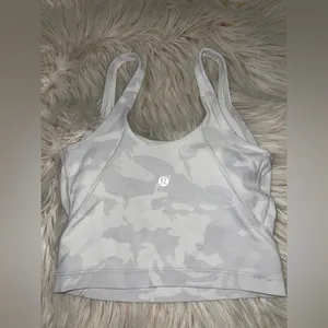 Lululemon Align Tank Top Size 0 White Camo – Flaw (Blue Stain) thumbnail 4