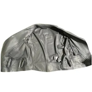 Rawtus Japanese Designer Goatskin Leather Moto Jacket Black 40 M thumbnail 16