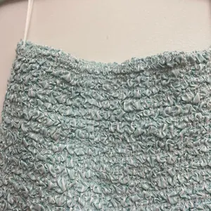 Petersyn Nora Strapless Smocked Mini Dress New with Tags Size M Aqua thumbnail 6