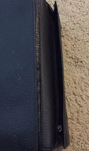 Black faux leather wallet. thumbnail 7