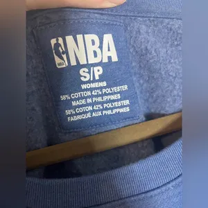 NBA Sz Small Womens Fleece Lined OKC OklahomaCity Thunder Blue Cotton Sweatshirt thumbnail 16