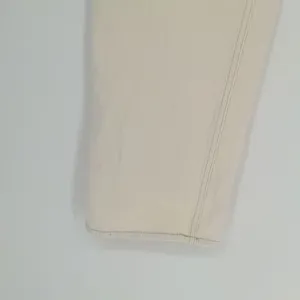 Abercrombie & Fitch Women's 90s Straight Ultra High Rise Cream Faux Leather Jean thumbnail 9