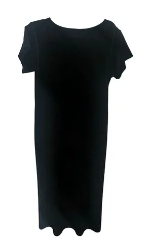 VTG Black Velvet Cassini Dress Lrg Whimsigoth Fairy Grunge Goth Emo Y2K READ‎ thumbnail 1