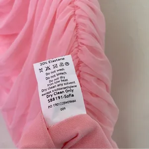 House of CB “Sofia” Fairy Pink Mesh Maxi‎ Dress strapless NWOT like fornarina XL thumbnail 15