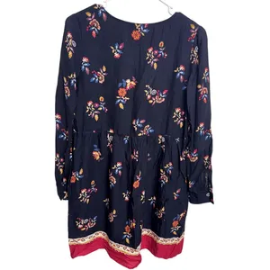 Sézane Daphna Mini Dress Floral Babydoll Boho Hippie Prairie Size 36 (US 4) thumbnail 2