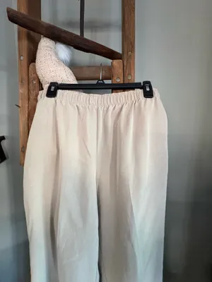 Liz Baker tan size 12 tall pull on elastic pants thumbnail 3