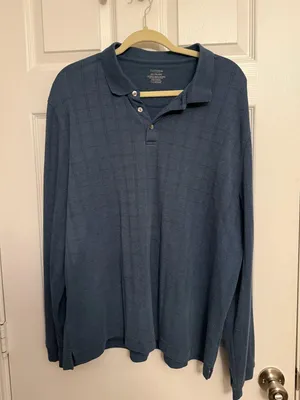Van Heusen Long Sleeve Pullover 1/4 Button Size XXL thumbnail 1