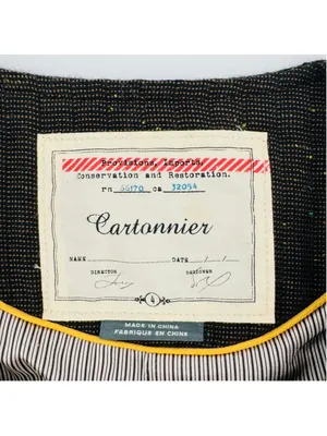 Cartonnier Brigade Blazer Jacket Size 4 Brown Gold Button Front Anthropologie thumbnail 3