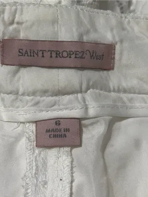 Saint Tropez West Women’s Size 6 White Lace Dress Shorts thumbnail 3
