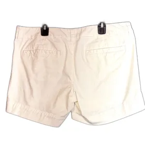 American Eagle Womens Size 12 White Midi Stretch Chino Shorts Summer Beach thumbnail 3
