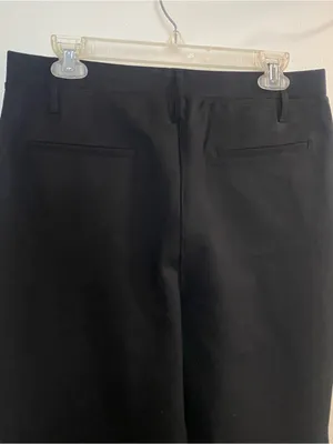 Quince Womens L Large 34x29 Black Ultra Stretch Ponte Pants 4 Pocket Casual NWT thumbnail 6