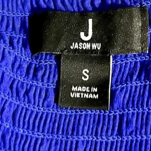 J. Jason Wu Regular Flowy Knit Royal Blue MIDI with Shirred Hem Detail- Small thumbnail 9