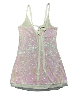 Intimately Free People Ivory Gold Rush Mini Dress Womens S thumbnail 10