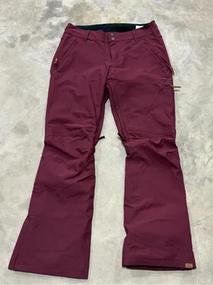 Roxy Women's Cabin? Shell Snow Pants Ski Snowboard Winter maroon red vented Lg thumbnail 2