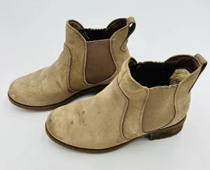 UGG Women’s Brown Suede Chelsea Boots 1009210 Size 7 Fur Lined thumbnail 4