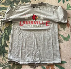 Russell Louisville Cardinals Kids’ T Shirt Gray thumbnail 1