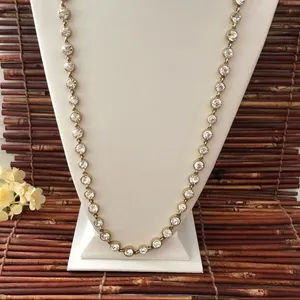Chico's Brûlée Crystal & Gold Tone Long Necklace thumbnail 5