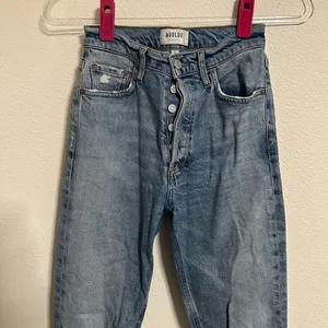 Agolde Nico High Rise Slim Jeans with Button Fly and Distressing thumbnail 4