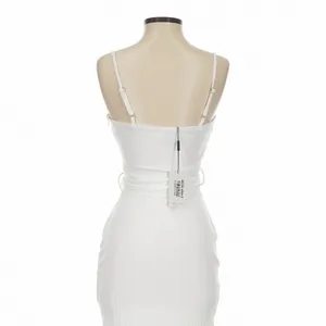 Hello Molly White Ways I Loved You Knit Midi Dress Tie Waist Size S Minimalist thumbnail 8