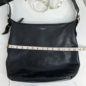 Coach Medium Shoulder Bag Legacy Penny Hobo 19889 Silver Hardware Black Leather thumbnail 15