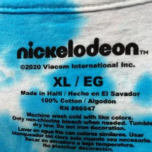Nickelodeon Best Of Blue/white tie dye Tshirt size Extra Large thumbnail 3