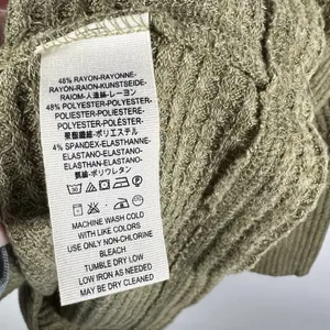 Free‎ People We The Free Turtleneck Sweater Olive Green Ribbed Women’s Size XS thumbnail 6
