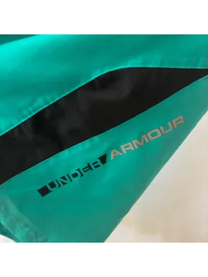 Under Armour HeatGear Womens Running Shorts Teal Green Black Athletic Size Med thumbnail 3