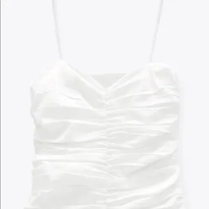 NWT ZARA Mini Dress W Draped Detail Vanilla White thumbnail 4