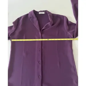 Babaton Aritzia XS Monocle Button Down Shirt Ube Purple thumbnail 7