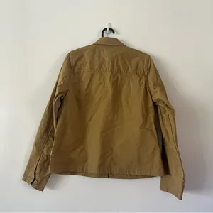 Vuori Ripstop Khaki Light Button Up Utility Collared Jacket Small thumbnail 5