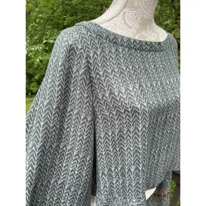 Free People Stars Align Sage Green Bell Sleeves Crop Blouse M Boho Festival Sz M thumbnail 12