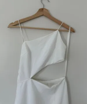 Revolve White Cutout Midi Dress thumbnail 10
