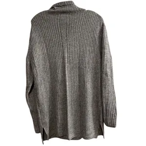 Elizabeth and James Women's Gray Ribbed Turtleneck‎ Sweater Size M thumbnail 5