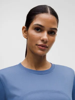 NWT LULULEMON Swiftly Relaxed Long-Sleeve Shirt - blue thumbnail 4