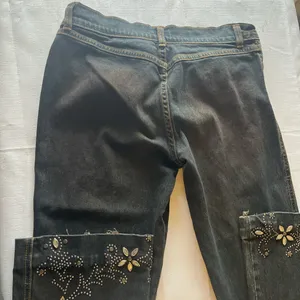 Paris Blues Black Flare Jeans with Embellishments thumbnail 7