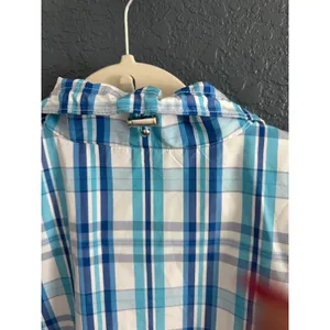 Lauren Active Ralph Lauren Blue White Plaid Windbreaker Jacket XL‎ Full Zip Mesh thumbnail 5
