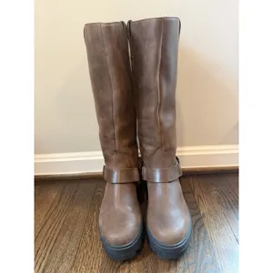 Sorel Women's JOAN FRWD™ Leather Tall Boots Tobacco Brown Sz 9.5 $275 NEW thumbnail 4