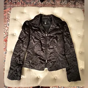 Q.U.E. Black Jacket Womens Sz 4 thumbnail 1