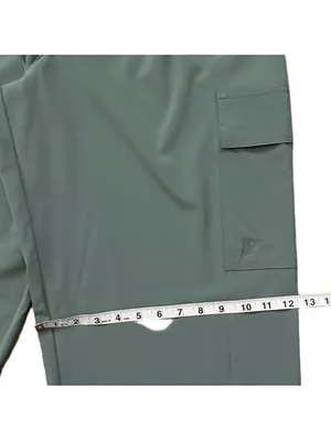 PINK Tech Stretch Cargo Parachute Pants Green Size Large thumbnail 11