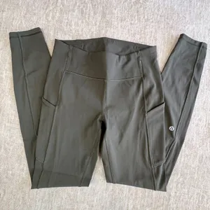 Lululemon Speed Up Tight Women 6 Legging‎ Full On Luxtreme Olive High Rise Yoga thumbnail 2